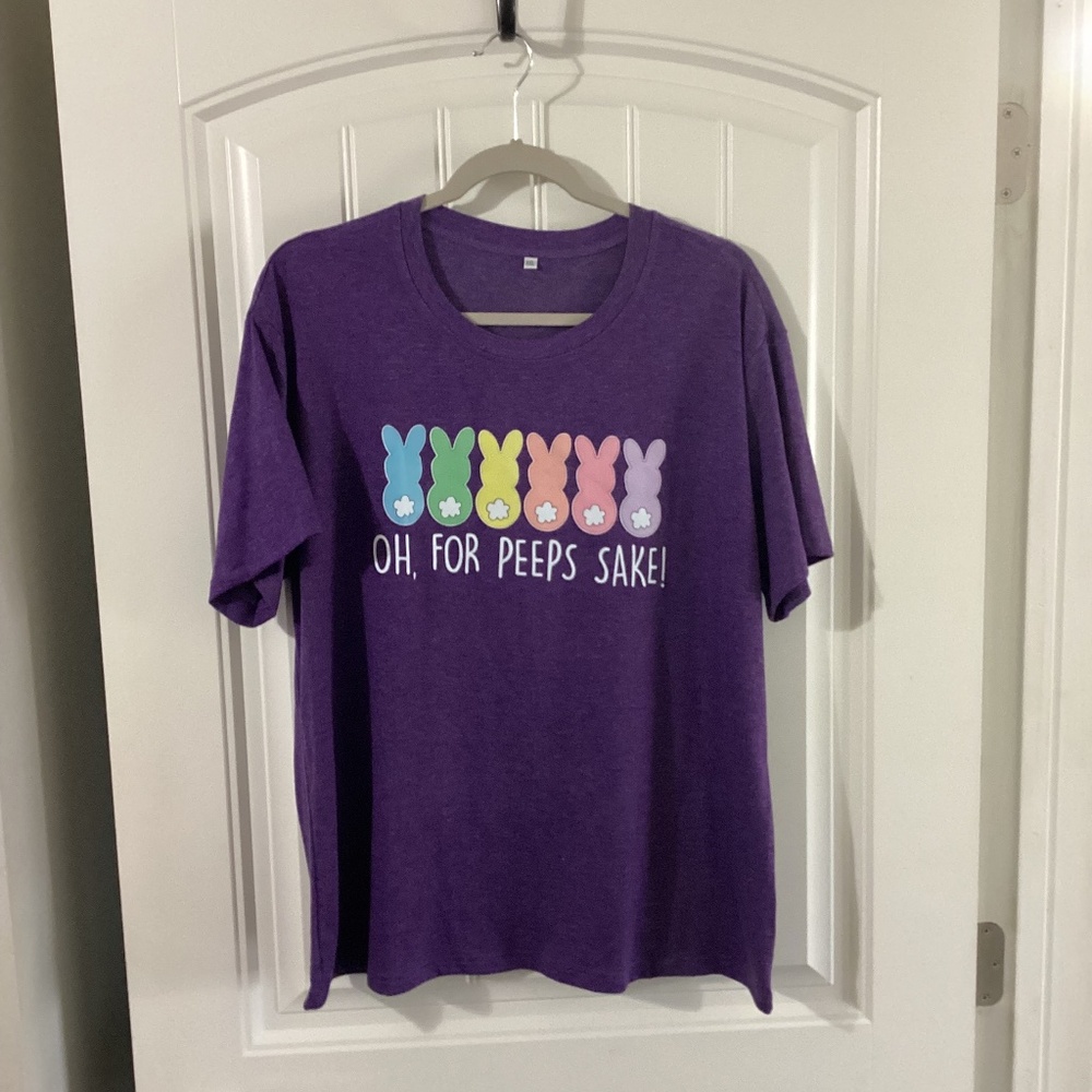 50% Off! 3 Days Only! NWOT - Purple "Oh For Peep Sake" Tee - Size XXL !!
